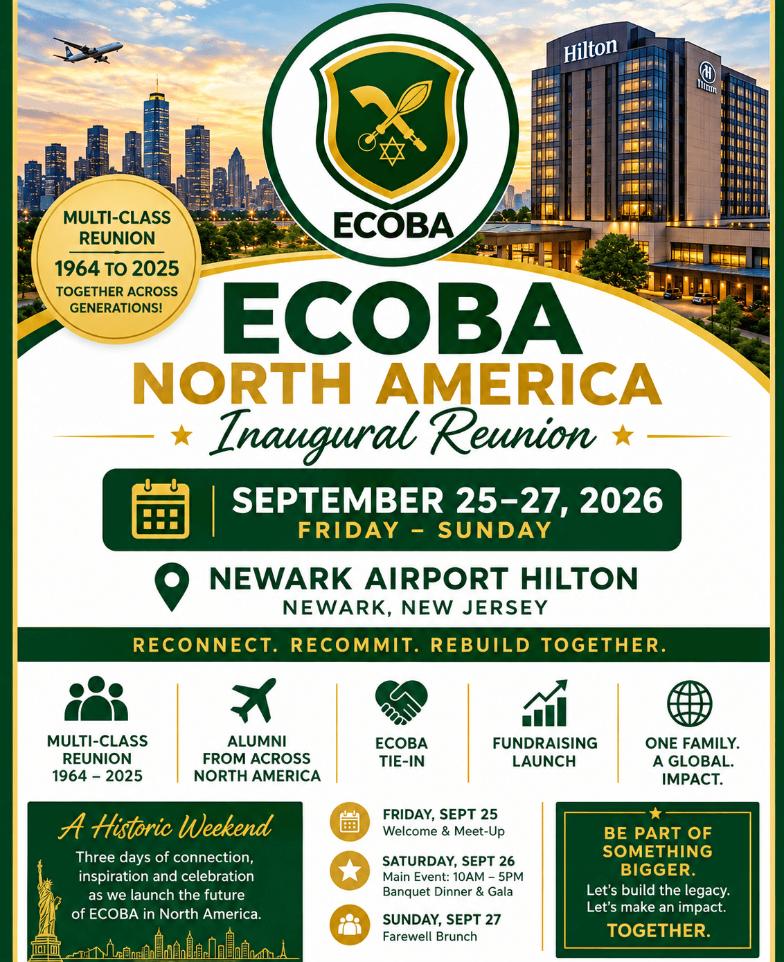 ECOBA NORTH AMERICA INAUGURAL REUNION, CELEBRATES HERITAGE, CONNECTION, & UNITY
